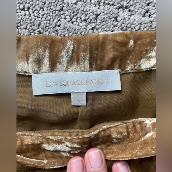 Loveshackfancy Eliza velvet skirt, size 6 - Picture 4 of 7